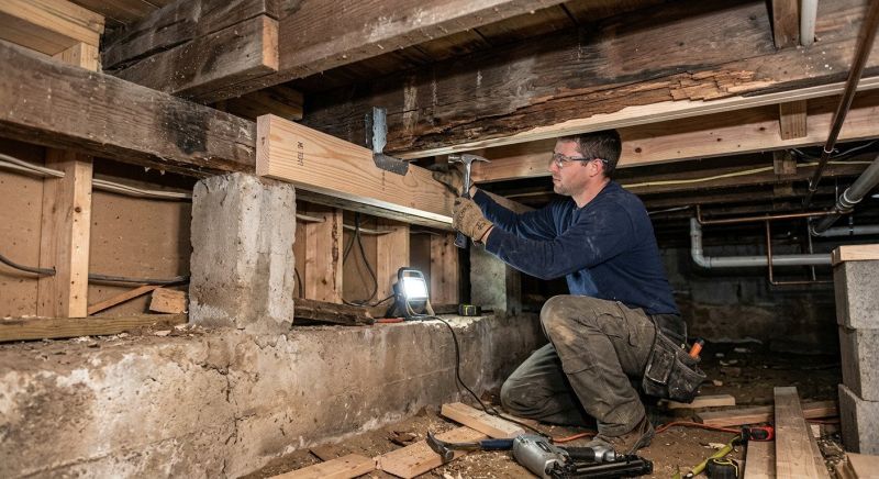 Floor Beam Repair in Kansas City, KS
